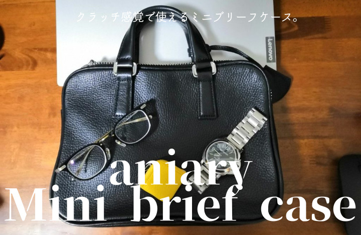 セール】 【1度使用のみの新品同様】aniary ミニブリーフケース バッグ